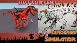 Halloween Art Contest Top 10 Model Winner Dinosaur - roblox dino sim halloween skins