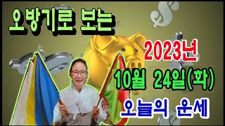 오방기로 보는2023년10월24일(화요일)오늘의운세   \