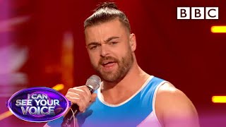 Wrestler's outfit and confidence is there, but is the voice? 🤔 | I Can See Your Voice - BBC