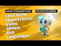 [ChatGPT with your own data] using Langchain and Gradio - Part 1