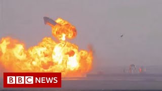SpaceX's Starship rocket explodes - BBC News