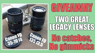 Canon Legacy Lenses - GIVEAWAY!