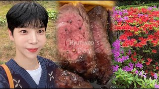 V-LOG 석촌호수 거닐며 벚꽃도 보고🌸 브런치카페에서 브런치 먹는 브이로그🥗