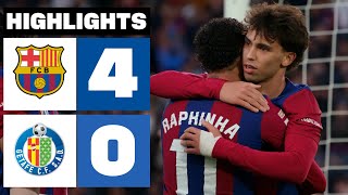 FC BARCELONA 4 - 0 GETAFE CF | RESUMEN LALIGA EA SPORTS