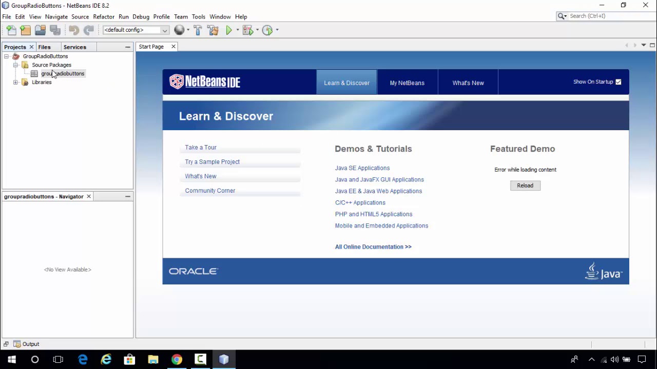 How To Add Radio Buttons In Button Group In Java Netbeans Gui