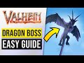 Valheim 4th Boss Mountain Location Guide: How to Summon & Kill MODER Dragon (SOLO Combat Gameplay)!