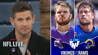 NFL LIVE| Dan O. predicts to Vikings vs Rams in Wild-Card Playoffs: Sam Darnold or Matthew Stafford?