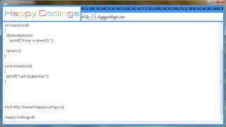 Assign function which is called when exit c code example