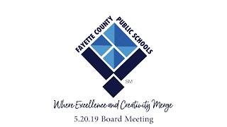 Board Meeting May 20, 2019