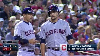 CLE@ARI: Chisenhall triples to the gap to plate pair