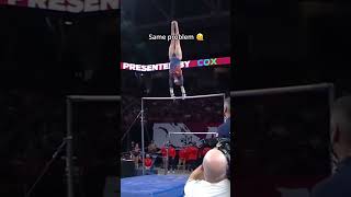 The judges didn't even react😭 #gymnastics #bars #fail #highbar #gymnast #sports