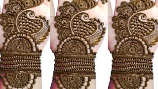 New Trending Mehndi Design 2024//Latest Mehndi Laga//How To Make Stylish mehndi/Pakistani Mehndi//