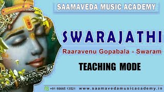 Raaravenu Gopabala Swarajathi -Teaching mode #saraliswarascourse #bilahari #swarajathi #raaravenu