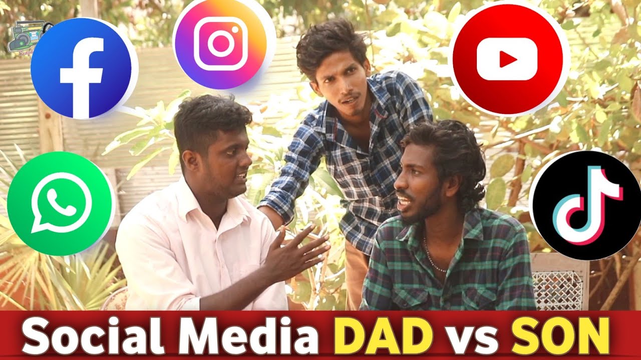 Social Media Dad Vs Son Senjiddapochi Youtube