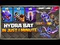 JUST 1 Min! Th13 Dragbat + Dragon Rider Attack | Th13 Hydra Bat Attack Strategy Clash of Clans coc