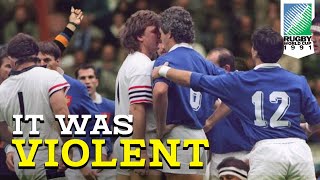 Rugby's Most Violent Match | France vs England 1991 RWC