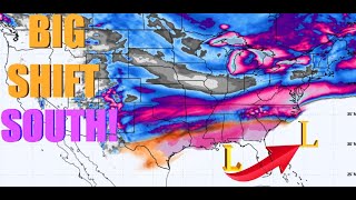 This Winter Storm Has Shifted South Overnight!