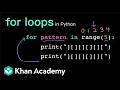 for loops with range() | Intro to CS - Python | Khan Academy