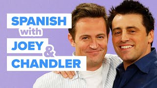 Learn Spanish with TV Series: Friends - Joey wears Chandler's clothes