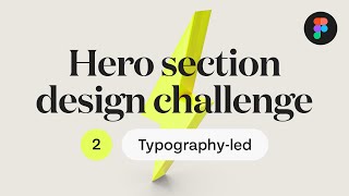 Website Hero Design Challenge in Figma #2 – Typography-led