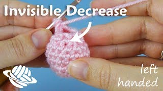 Invisible Decrease for Amigurumi (left-handed version)