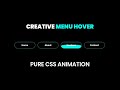 Creative Menu Hover Effect | CSS Animations