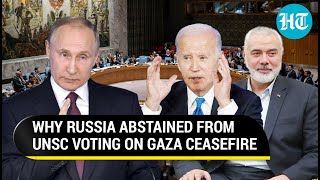 UNSC Backs U.S. & Israel’s Gaza Ceasefire Proposal As Russia Abstains; Hamas Welcomes Move | Watch