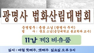 2021년 광명사 법화산림대법회(11) -비유품(광도스님)