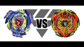 ベイブレードバースト ゴッドヴァルキリー.6V.Rb VS スクリュートライデント.8B.Wd 対戦動画