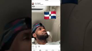 Lebron James reacts to the Anthony Davis trade