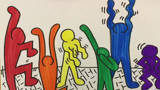 4th Grade Keith Haring Color Wheel Dance Party