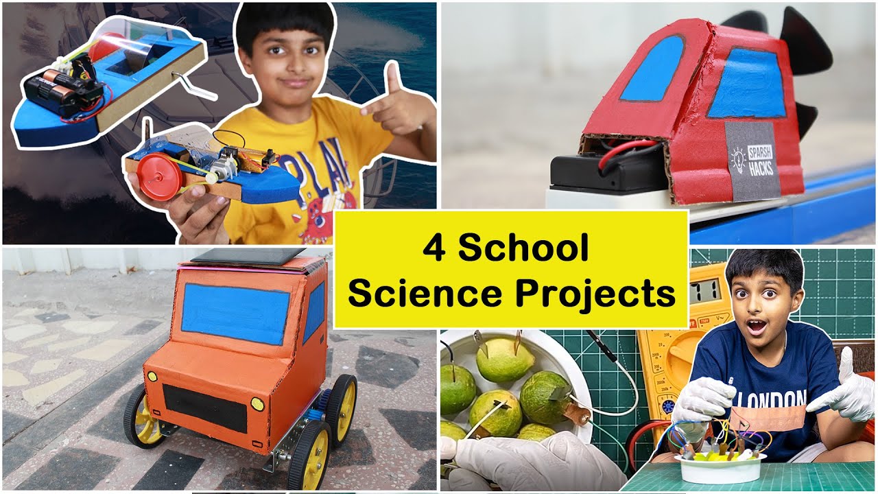 4 Easy School Science Projects Working Model For Science Exhibition