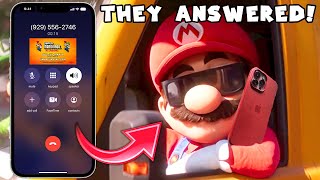 What Happens when you Call the Mario Brothers from the Super Mario Movie?