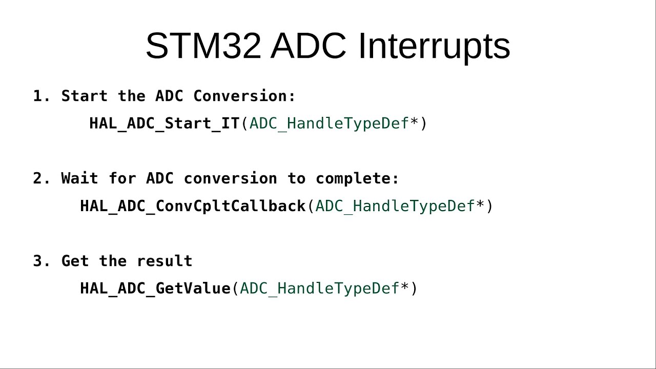 SMT32 ADC Interrupts With STM32CubeIDE - YouTube