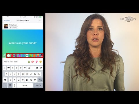 How to Change the Facebook Status Background Color How to Change the Facebook Status Background Color
