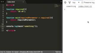 JavaScript: Required Parameters