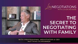 How To Negotiate With Family With Matthias Schranner