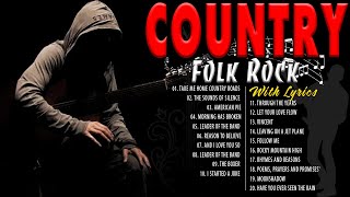 Greatest Songs Folk Rock And Country Music With Lyrics - John Denver, Jim Croce, Kenny Rogers, James