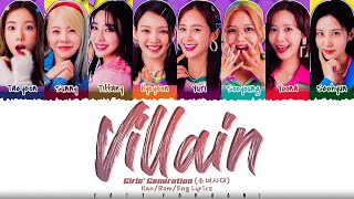 Girls Generation 소녀시대 VILLAIN Lyrics Color Coded Han Rom Eng
