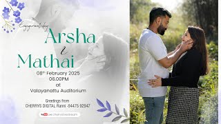 Cherrys live  | Arsha -Mathai | Engagement Live 08-01-25