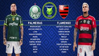 PES 2021 - PALMEIRAS x FLAMENGO - CAMPEONATO BRASILEIRO 2023 - PATCH BMPES 9.99 - 4K
