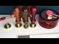 실링 왁스 씰과 스탬프들 소개 영상 파트 1 wax seals and stamps reviews