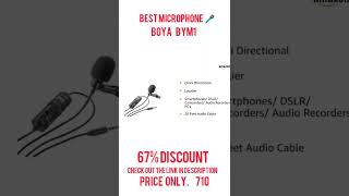Best Microphone / Boya microphone under 700. #shorts #boya #bestmicrophoneforyoutube