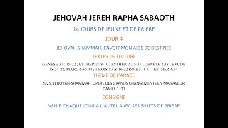 JEHOVAH SHAMMAH, ENVOIT MON AIDE DE DESTINEE (SOIR 4)/JJRS/16-01-25/Rev Joseph-Calvin TSESSIDE