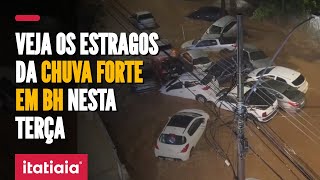 CHUVA CAUSA ESTRAGOS EM BELO HORIZONTE NA NOITE DESTA TERÇA-FEIRA