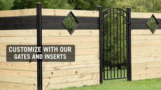 Learn how to EASILY install a Horizontal Fence/Privacy Wall | Traxx System | 30 - 16:9 #diy