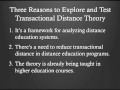 ITDE Applications - Transactional Distance Theory