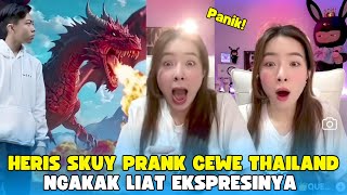 HERIS SKUY PRANK CEWE THAILAND NGAKAK LIAT EKSPRESINYA 🤣 #herissskuyy #prank #livetiktok