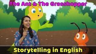 Ant & Grasshopper Story in English | Moral Stories in English For Kids | Storytelling in English