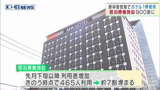 宮城県　感染者急増で宿泊療養施設２５０室追加　９００室に（20210406OA)